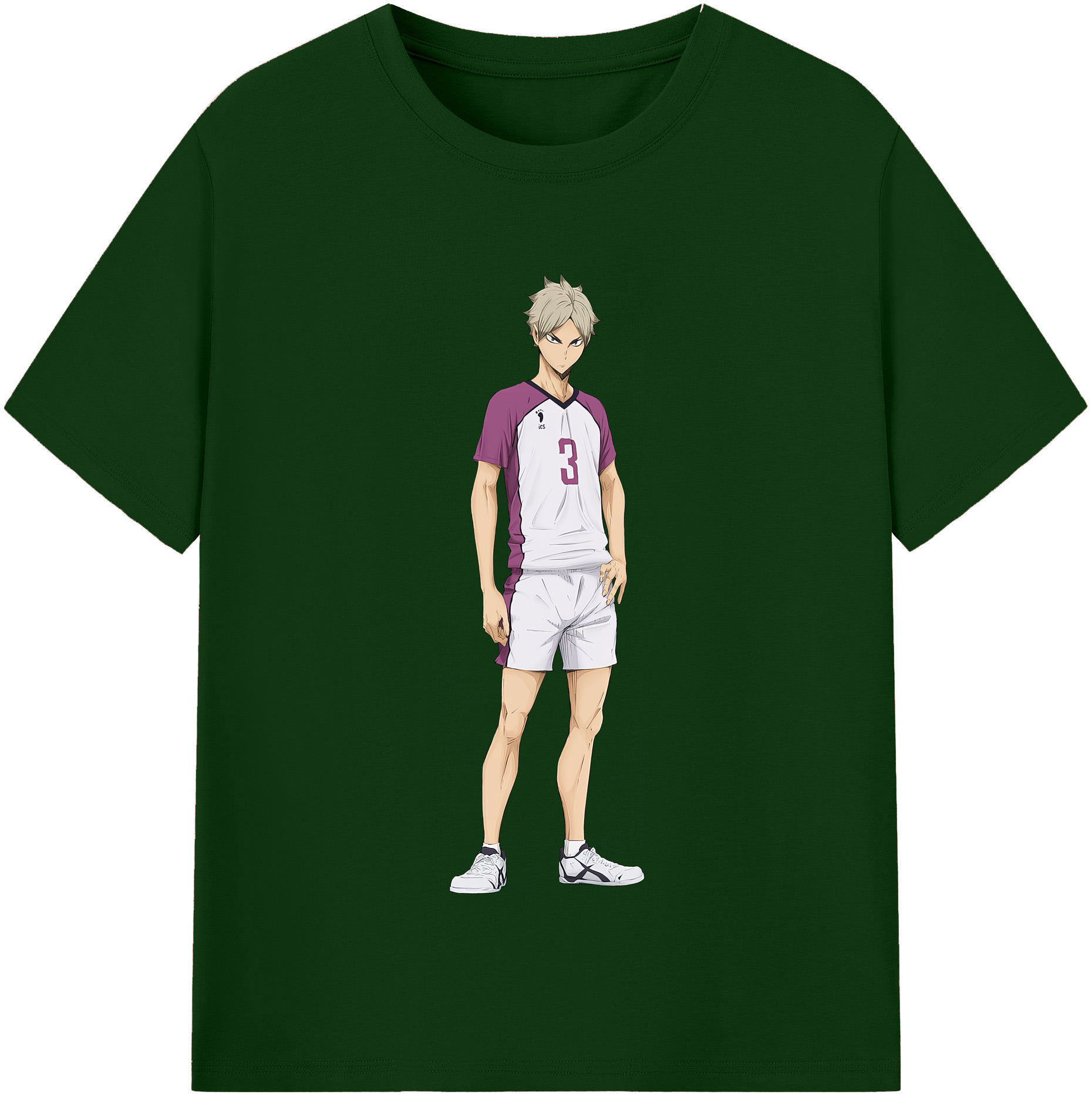 （画像用） ハイキュー!! Haikyu!! 綿100％半袖Tシャツ（フロントプリント）
